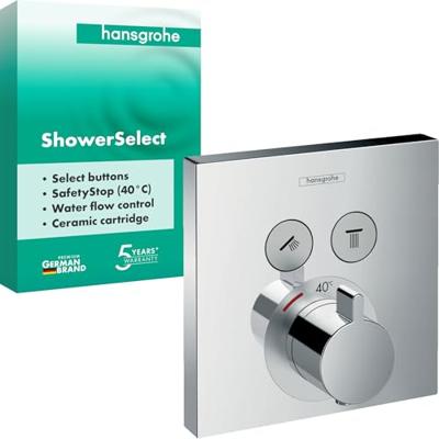 Thermostaat Afbouwdeel ShowerSelect HansGrohe Voor 2 Functies Chroom - thumbnail