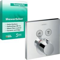 Hansgrohe Thermostaat Afbouwdeel ShowerSelect Voor 2 Functies Chroom - thumbnail