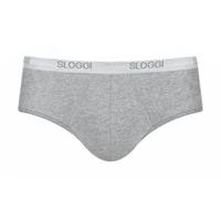 2-pak Basic Midi heren slips - Heup slips mannen - Katoenen onderbroek - heren ondergoed - M - Grijs - Onderbroek heren heren heren heren heren - thumbnail