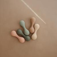 MUSHIE siliconen bijtring blauw - thumbnail