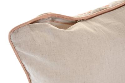 Kussen DKD Home Decor 50 x 15 x 50 cm Beige Roze Aluminium Traditioneel 50 x 1 x 50 cm
