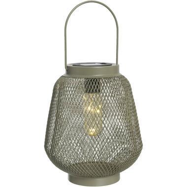 Lantaarn Madrid - groen - 21,5xØ17,5 cm