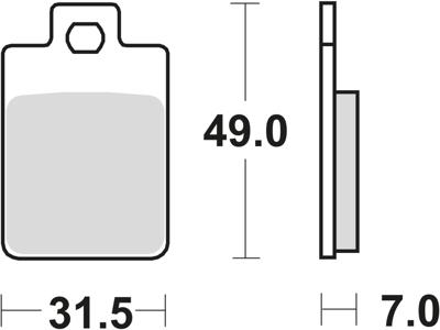 TRW remblokken "mcb 688 brake pad mcb 688 organic standard