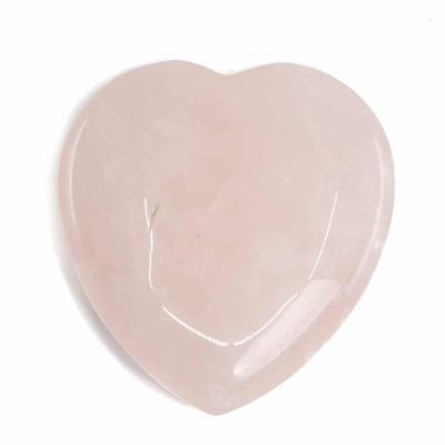 Edelstenen Hart Rozenkwarts Palmsteen - 50 mm