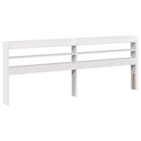 Bedframe zonder matras massief grenenhout wit 180x200 cm - thumbnail
