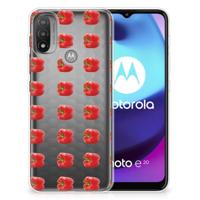 Motorola Moto E20 | E40 | Siliconen Case | Paprika Red - thumbnail