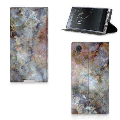 Sony Xperia L1 | Standcase | Marmer Grijs Sony Xperia L1 | Standcase | Marmer Grijs