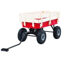 Tuinwagen 150 kg rood - thumbnail
