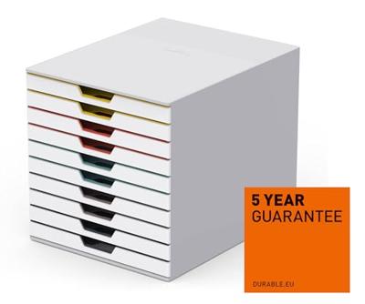 Durable VARICOLOR MIX 10 - 7630 763027 Ladebox Wit DIN A4, DIN C4, Folio, Letter Aantal lades: 10 - thumbnail