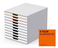 Durable Ladeblok Varicolor, 10 laden, wit meubel - thumbnail