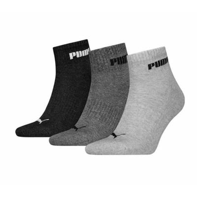 Puma Quartersokken Cushioned New Generation 3-pack Grey Melange-43/46