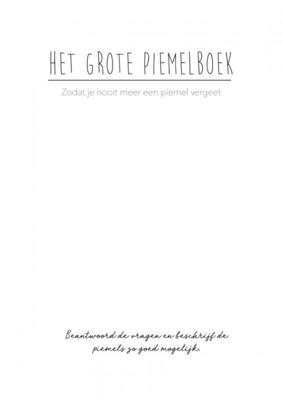 Het Grote Piemelboek - Fietjes Favorietjes - Paperback (9789464053852)