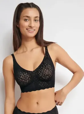 Zero Feel Kanten Bralette gevuld - Bliss - Bh Top met smalle bandjes - Uitneembare vulling