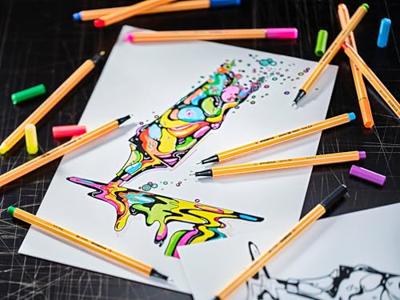 Stabilo set arty viltstiften 68 88 24 stuks - thumbnail