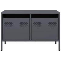 Tv-meubel 68x39x43,5 cm koudgewalst staal antracietkleurig - thumbnail