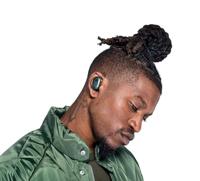 Skullcandy Push True Draadloze in-ear hoofdtelefoon met microfoon, batterij met 12 uur looptijd, inclusief oplaaddoos, siliconen oordopjes, donkergrijs - thumbnail