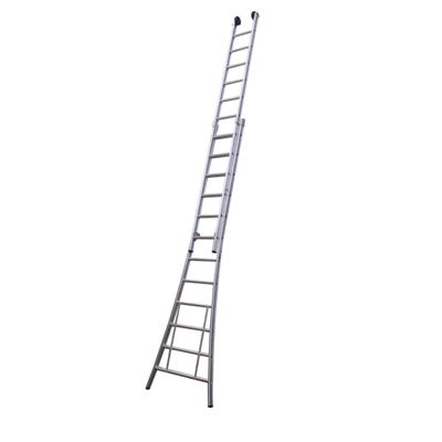 Little jumbo Opsteekladder PRO 2x16 met toprollen 4,25/7,50m - 1250300216