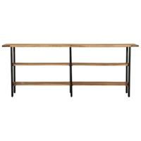 Wandtafel 180x35x70 cm massief mangohout - thumbnail