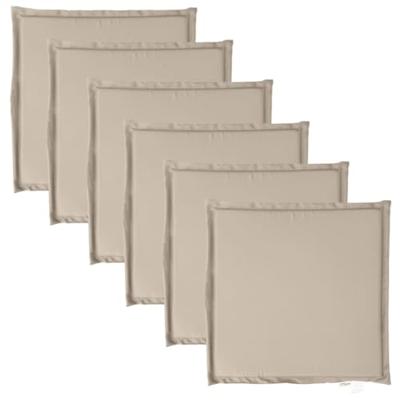 VidaXL Tuinzitkussens 6 st vierkant 45x45x2 cm taupe