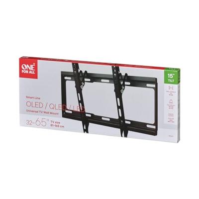 OneForAll WM2421 Vesa 400 muurbeugel - kantelbaar TV beugel Zwart