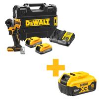 DeWALT DCF850E2T Compacte accu slagschroevendraaier 205Nm 18V XR 1.7Ah POWERSTACK in TSTAK - thumbnail