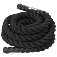 VidaXL Battle rope zwart 6 m 4,5 kg polyester - thumbnail