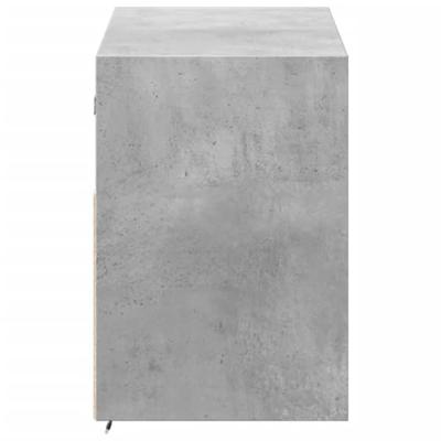 Tv-wandmeubel met LED-verlichting 100x31x45 cm betongrijs