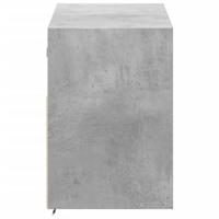 Tv-wandmeubel met LED-verlichting 100x31x45 cm betongrijs - thumbnail