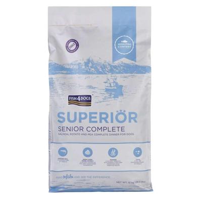 FISH4DOGS Superior Senior Medium Complete Salmon - droog hondenvoer - 12kg