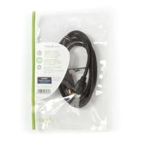 High Speed HDMI-Kabel met Ethernet | HDMI Connector | HDMI Connector | 4K@30Hz | 10.2 Gbps | 1.50 m | Rond | PVC | Zwart | Polybag - thumbnail