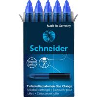 Schneider Schreibgeräte One Change 185403 Navulpatroon rollerballpen 0.6 mm Blauw 5 stuk(s) - thumbnail