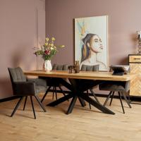 Starfurn Eetkamertafel Denver | Rechthoek matrixpoot | 220 cm - thumbnail