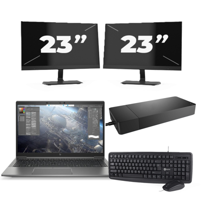 HP ZBook Firefly 14 G8 - Intel Core i7-11e Generatie - 14 inch - 16GB RAM - 256GB SSD - Windows 11 Home + 2x 23 inch Monitor HP ZBook Firefly 14 G8 - Intel Core i7-11e Generatie - 14 inch - 16GB RAM - 256GB SSD - Windows 11 Home + 2x 23 inch Monitor