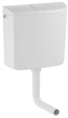 Geberit laaghangend reservoir ap120 spoel/stop bediening Wit