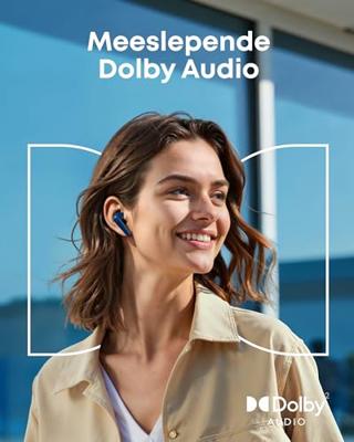 Soundcore Liberty 5 by Anker, draadloze oordoppen met noise-cancelling, 2x sterkere stemonderdrukking, Dolby Audio, 6 microfoons met AI, snelladen en lange batterijduur