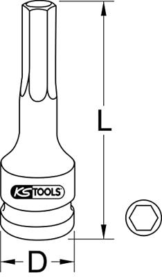 KS Tools 9110918 911.0918 Kracht-dopsleutelinzet - thumbnail