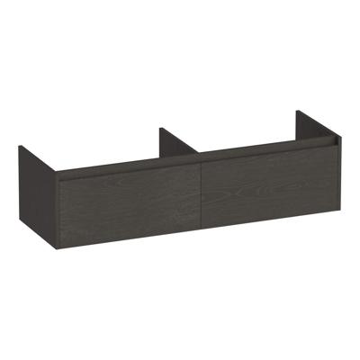 Brauer Embrace - Onderkast - 140 cm - met 2 Softclose Lades Greeploos en 2 Sifon Uitsparingen - Timber Anthracite