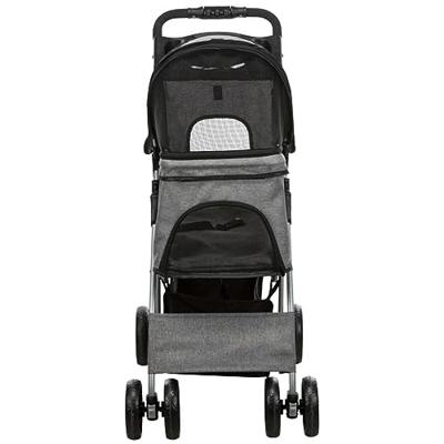 TRIXIE HONDENBUGGY GRIJS 47X80X100 CM TOT 15 KG