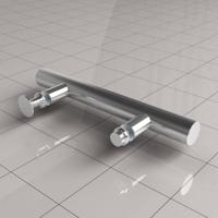 Losse Deurgreep Type 4 Chroom Aqua Splash - thumbnail