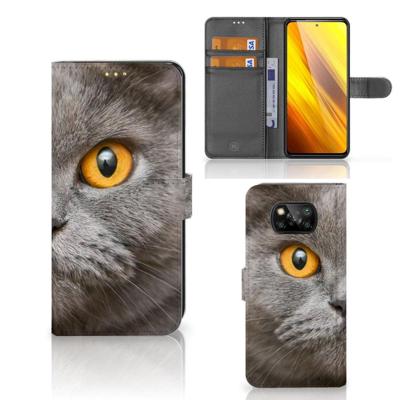 Telefoonhoesje | Met pasjeshouder | Xiaomi Poco X3 | Poco X3 Pro Britse Korthaar Telefoonhoesje | Met pasjeshouder | Xiaomi Poco X3 | Poco X3 Pro Britse Korthaar