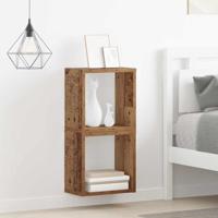 Wandplank met plank Wandgemonteerd Oud Hout Bewerkt hout - thumbnail