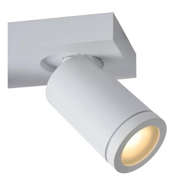 Lucide TAYLOR - Plafondspot Badkamer - LED Dim to warm - GU10 - 2x5W 2200K/3000K - IP44 - Wit Lucide TAYLOR - Plafondspot Badkamer - LED Dim to warm - GU10 - 2x5W 2200K/3000K - IP44 - Wit