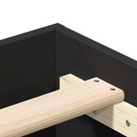 Bedframe zonder matras 90x200 cm spaanplaat zwart - thumbnail