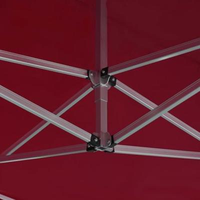 Partytent professioneel inklapbaar 4,5x3 m aluminium wijnrood Partytent professioneel inklapbaar 4,5x3 m aluminium wijnrood