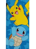 Pokemon strandlaken Pikachu en squrtlke 70 x 140 cm - katoen - thumbnail
