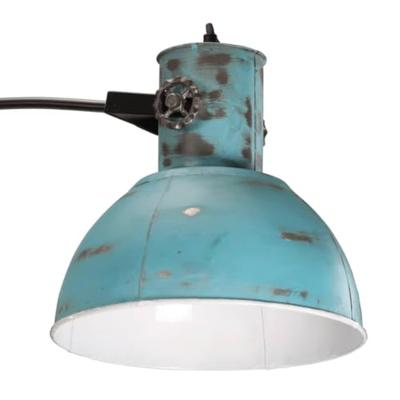 VidaXL Vloerlamp 25 w e27 150 cm verweerd blauw