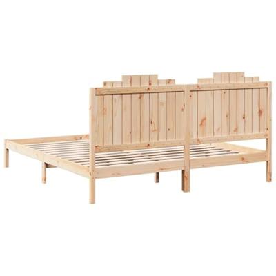 Bedframe extra lang zonder matras massief hout 180x220 cm
