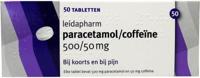 Leidapharm Paracetamol Coffeine Tabletten 50st - thumbnail