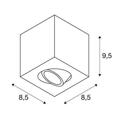 SLV 1002004 TRILEDO Plafondlamp GU10 Aluminium