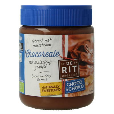 De Rit Chocoreale chocopasta mais stroop bio 270 Gram
